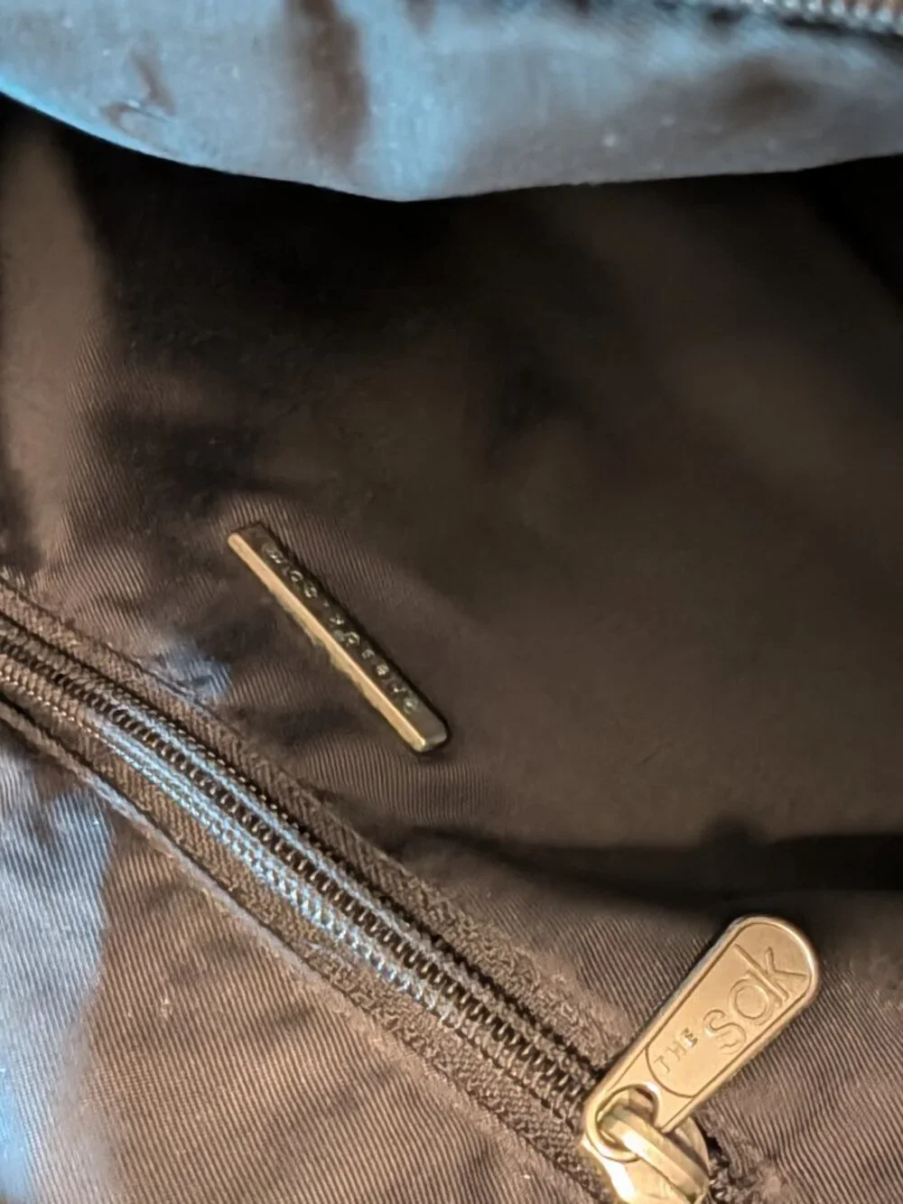 Black Crocheted The Sak Bag